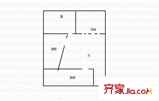 疊彩城二期 0室 戶(hù)型圖