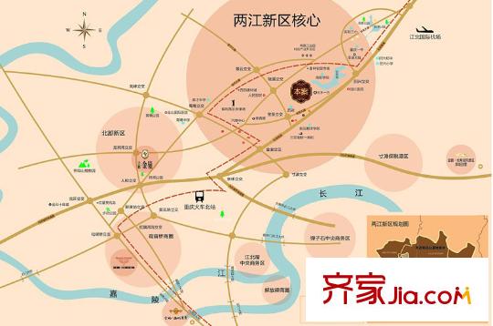 金鵬兩江時光區(qū)位圖