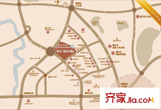 財(cái)信城市國(guó)際交通圖區(qū)位圖