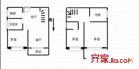 天驕年華 3室 戶型圖