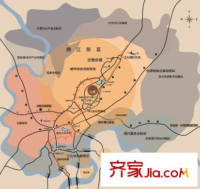 金鵬兩江時光區(qū)位圖