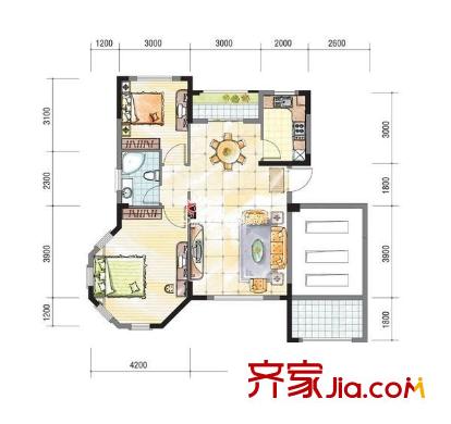 奧林匹克花園 0室 戶型圖