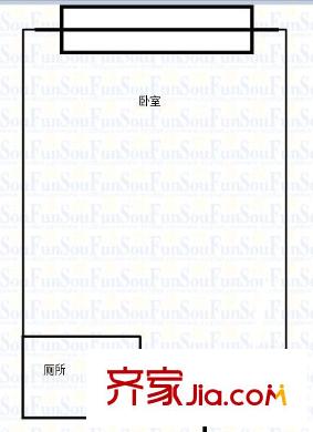 貝蒙天地 1室 戶型圖