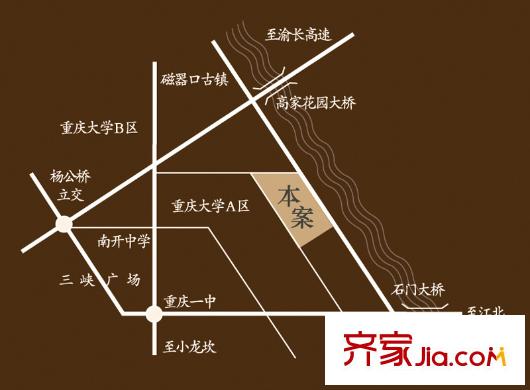 寶嘉江楓美岸交通圖交通示意圖
