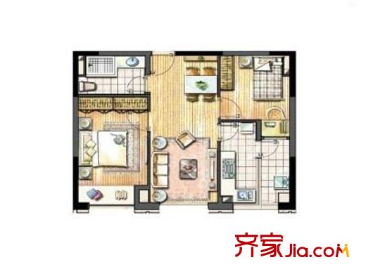 龍湖好望山 3室 戶型圖