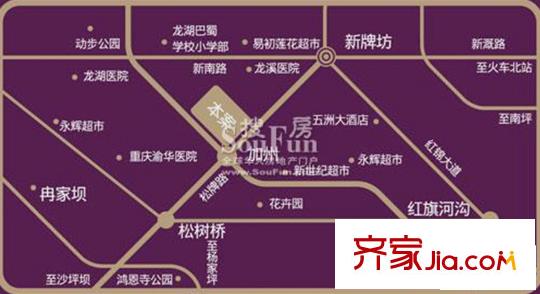 長安錦繡城交通圖