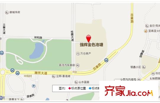 強(qiáng)輝金色池塘交通圖