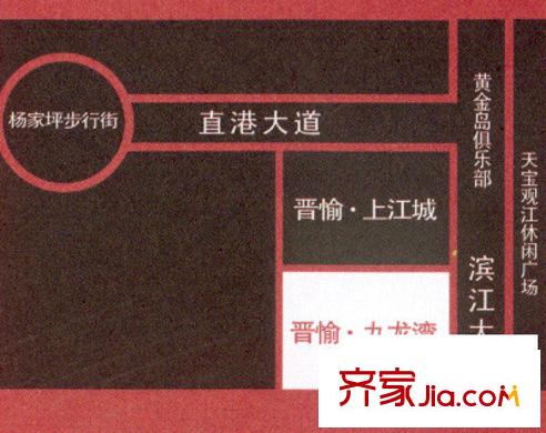 晉愉九龍灣交通圖