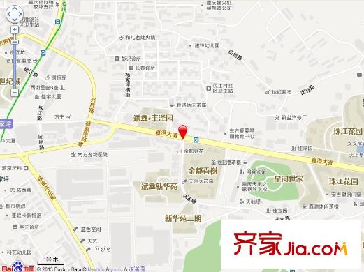 晉愉九龍灣交通圖