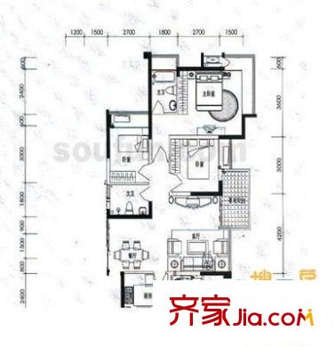 勁力五星城 0室 戶(hù)型圖
