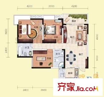 勁力五星城 0室 戶(hù)型圖