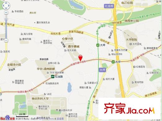 嘉華鑫城交通圖