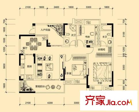 魯能星城九街區(qū) 0室 戶型圖