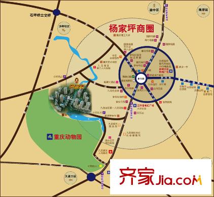 恒大綠洲交通圖