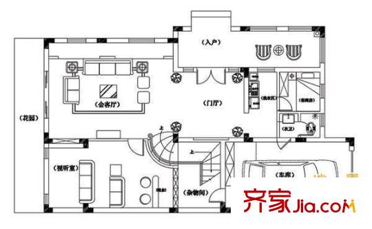 大眾尚嶺花園 4室 戶型圖