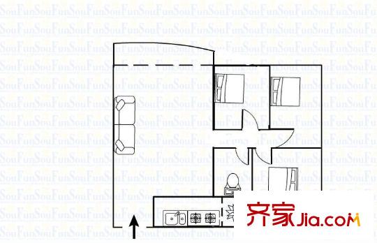 百年世家 3室 戶型圖