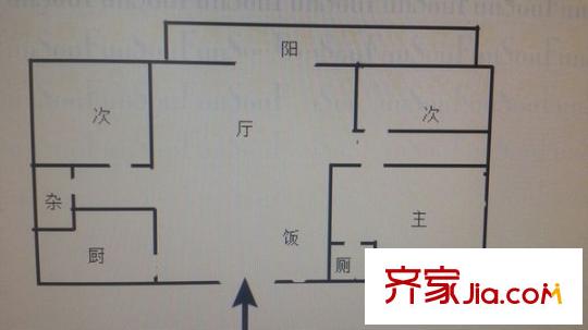華宇廣場 3室 戶型圖