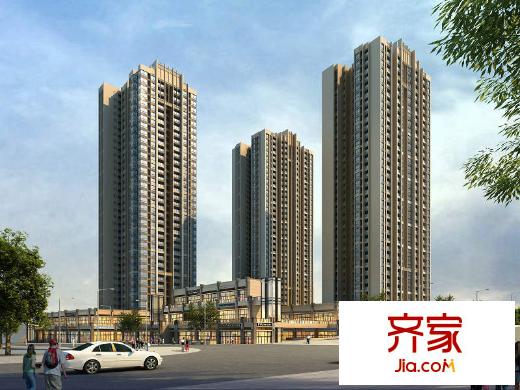北大資源燕南項目臨街外立面效果圖