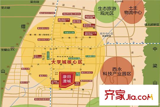康田漫城交通圖