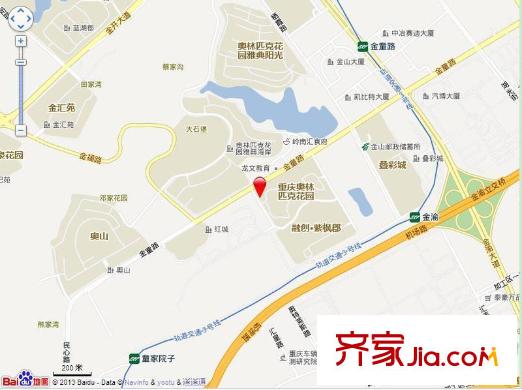 奧林匹克花園四期交通圖