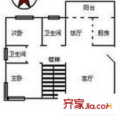 奧林匹克花園四期 3室 戶型圖