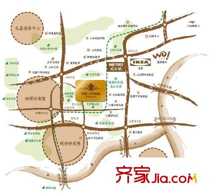 華宇天宮花城區(qū)位圖