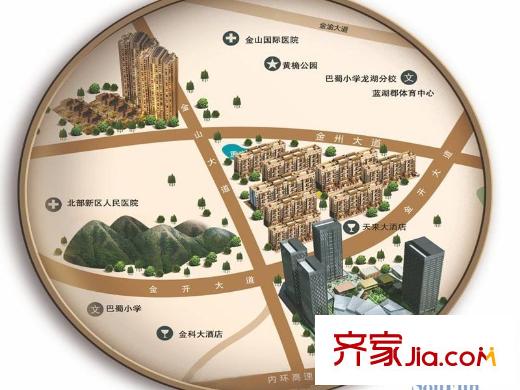 協(xié)信春山臺交通區(qū)位圖