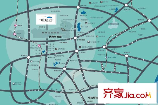 康田蔚藍海區(qū)位圖