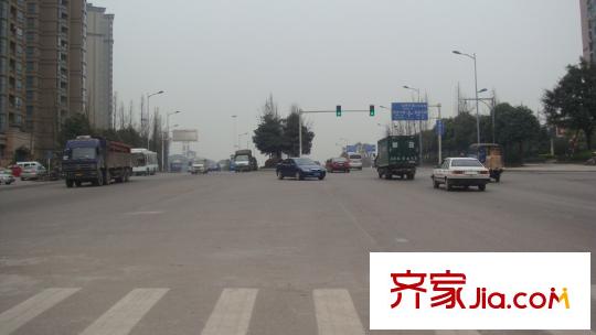 復(fù)地天璽配套圖周邊交通配套-鴛鴦立交路線牌