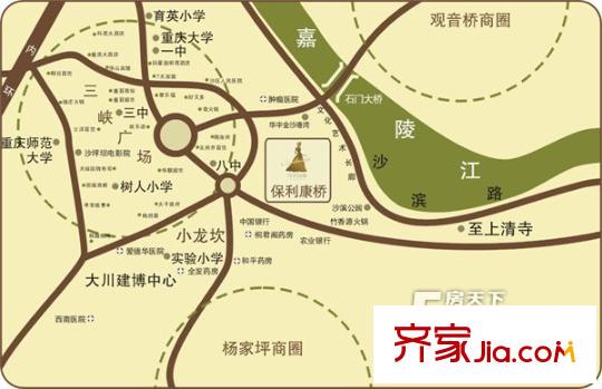 保利康橋交通圖