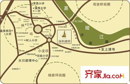 保利康橋交通圖