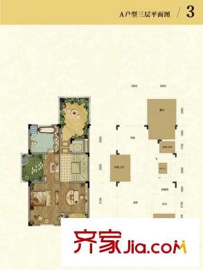 力帆紅星國(guó)際廣場(chǎng)玫瑰天街一期別墅A戶型三層戶型 1室1衛(wèi)