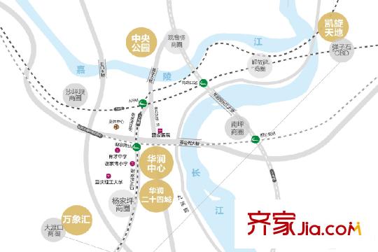 華潤二十四城區(qū)位資源圖