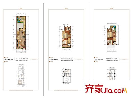 金科中央御院二期湖山疊墅標(biāo)準(zhǔn)層B戶型 4室2廳4衛(wèi)1廚