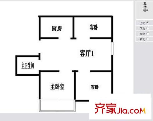 桃花塢小區(qū)戶型圖戶型圖 3室1廳1衛(wèi)1廚