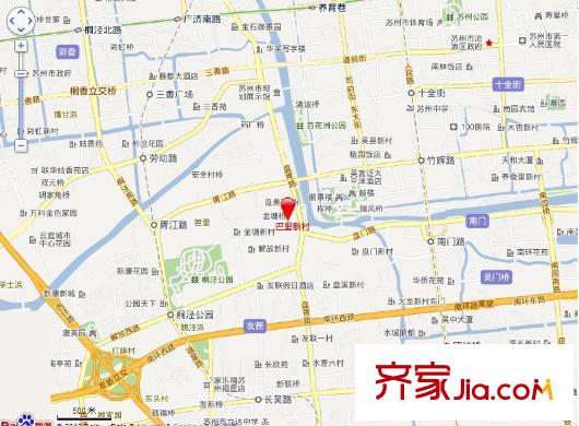 巴里新村交通圖