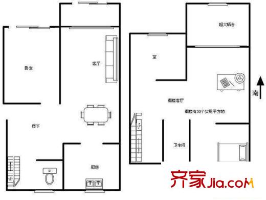 王天井巷戶型圖戶型圖 4室2廳2衛(wèi)1廚