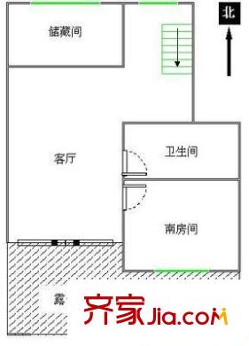 王天井巷 3室 戶型圖