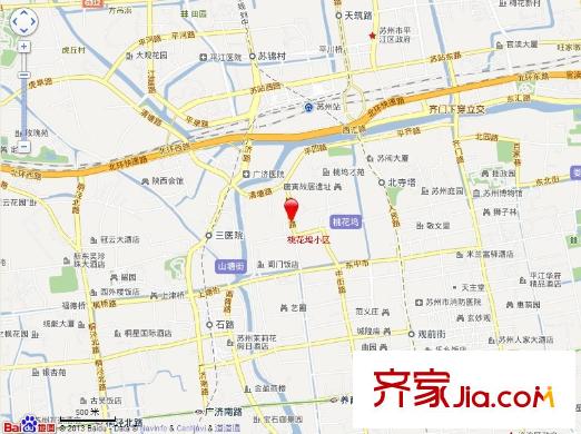 桃花塢小區(qū)交通圖