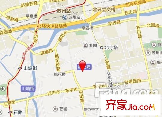 桃花塢交通圖