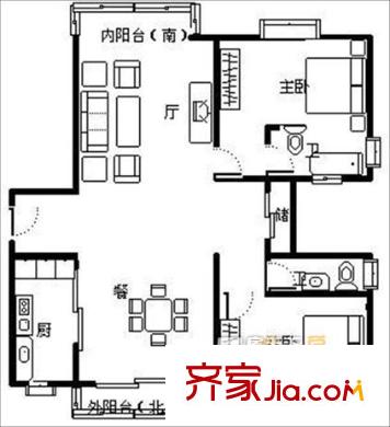 馬浜花園南區(qū)戶型圖戶型圖 