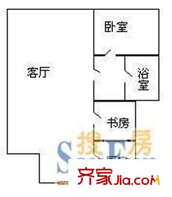 巴里新村戶型圖戶型圖 2室1廳1衛(wèi)1廚