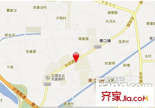 西郊花園別墅交通圖