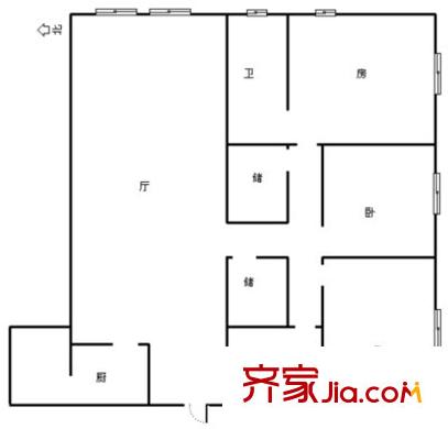 南五涇浜戶(hù)型圖戶(hù)型圖 3室1廳2衛(wèi)1廚