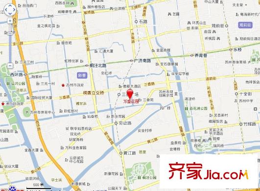 萬(wàn)盛花園交通圖