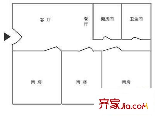 滾繡坊 4室 戶型圖