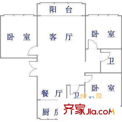 寶帶東路小區(qū) 戶型圖