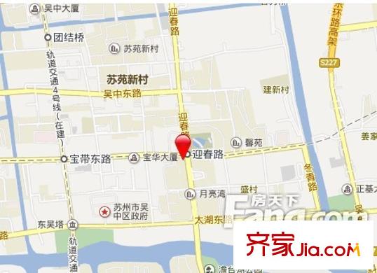 寶帶東路小區(qū)交通圖