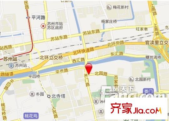 齊門新村交通圖