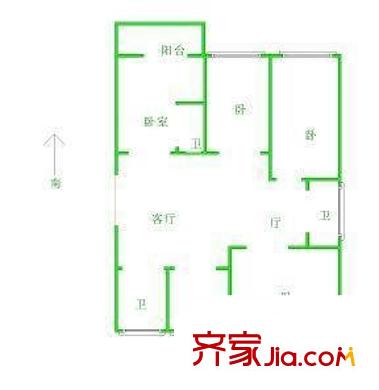 天靈小區(qū) 4室 戶型圖